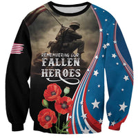 US Memorial Day 2025 Sweatshirt Remembering Our Fallen Heroes