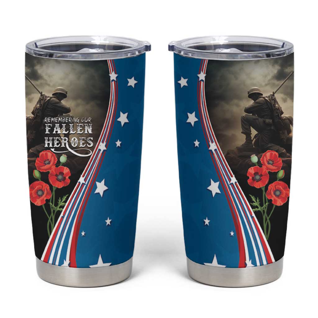 US Memorial Day 2025 Tumbler Cup Remembering Our Fallen Heroes