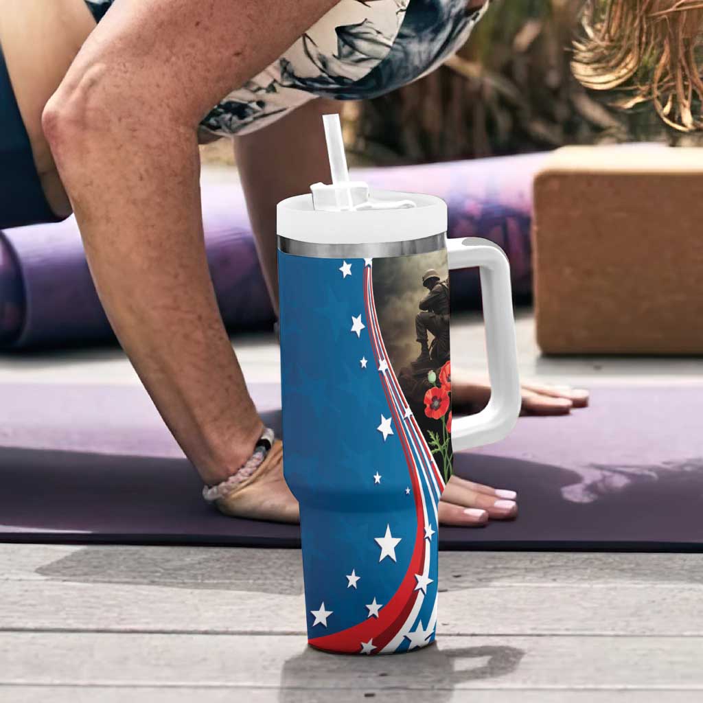 US Memorial Day 2025 Tumbler With Handle Remembering Our Fallen Heroes