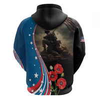 US Memorial Day 2025 Zip Hoodie Remembering Our Fallen Heroes