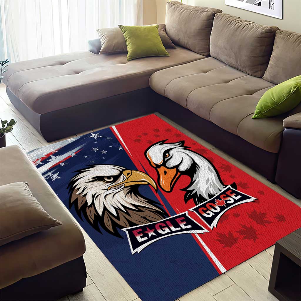 Canada Goose x USA Band Eagle Faced Off Area Rug