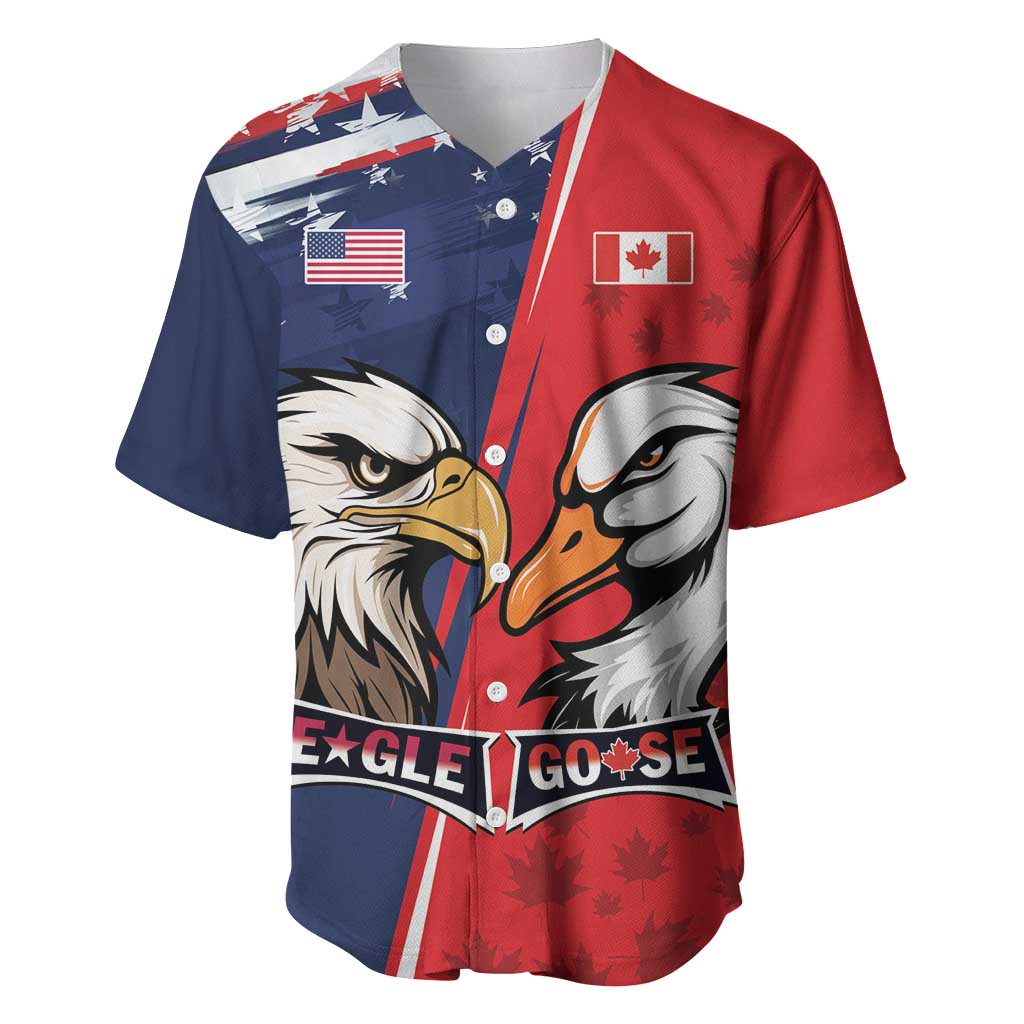Personalized Canada Goose x USA Band Eagle Faced Off Baseball Jersey