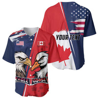 Personalized Canada Goose x USA Band Eagle Faced Off Baseball Jersey