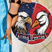 Canada Goose x USA Band Eagle Faced Off Beach Blanket