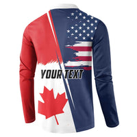 Personalized Canada Goose x USA Band Eagle Faced Off Button Sweatshirt