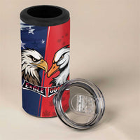 Personalized Canada Goose x USA Band Eagle Faced Off 4 in 1 Can Cooler Tumbler