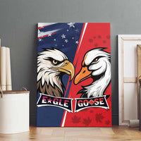 Canada Goose x USA Band Eagle Faced Off Canvas Wall Art