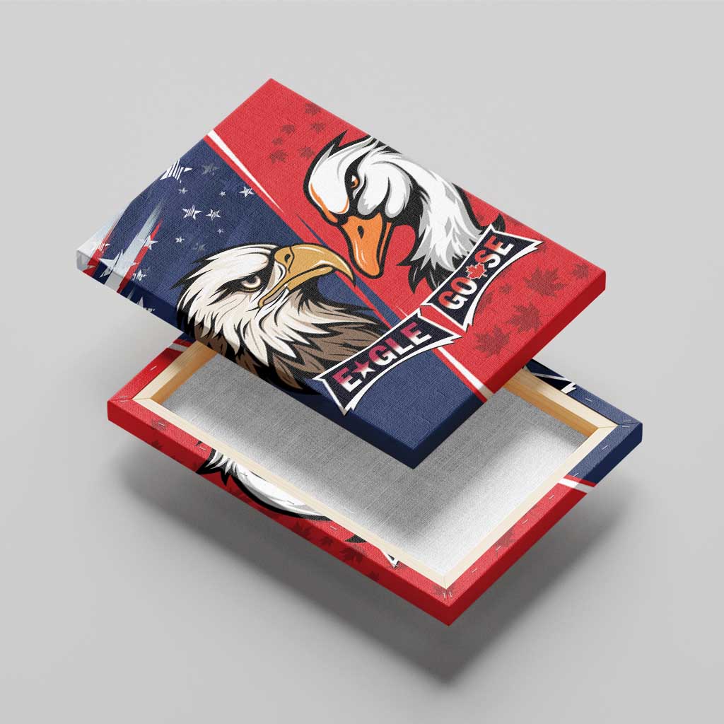 Canada Goose x USA Band Eagle Faced Off Canvas Wall Art