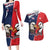 Personalized Canada Goose x USA Band Eagle Faced Off Couples Matching Long Sleeve Bodycon Dress and Hawaiian Shirt