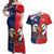 Personalized Canada Goose x USA Band Eagle Faced Off Couples Matching Off Shoulder Maxi Dress and Hawaiian Shirt