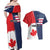 Personalized Canada Goose x USA Band Eagle Faced Off Couples Matching Off Shoulder Maxi Dress and Hawaiian Shirt
