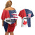 Personalized Canada Goose x USA Band Eagle Faced Off Couples Matching Off Shoulder Short Dress and Hawaiian Shirt