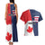 Personalized Canada Goose x USA Band Eagle Faced Off Couples Matching Tank Maxi Dress and Hawaiian Shirt