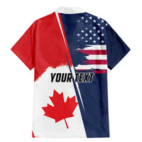 Personalized Canada Goose x USA Band Eagle Faced Off Family Matching Mermaid Dress and Hawaiian Shirt
