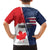 Personalized Canada Goose x USA Band Eagle Faced Off Family Matching Off The Shoulder Long Sleeve Dress and Hawaiian Shirt