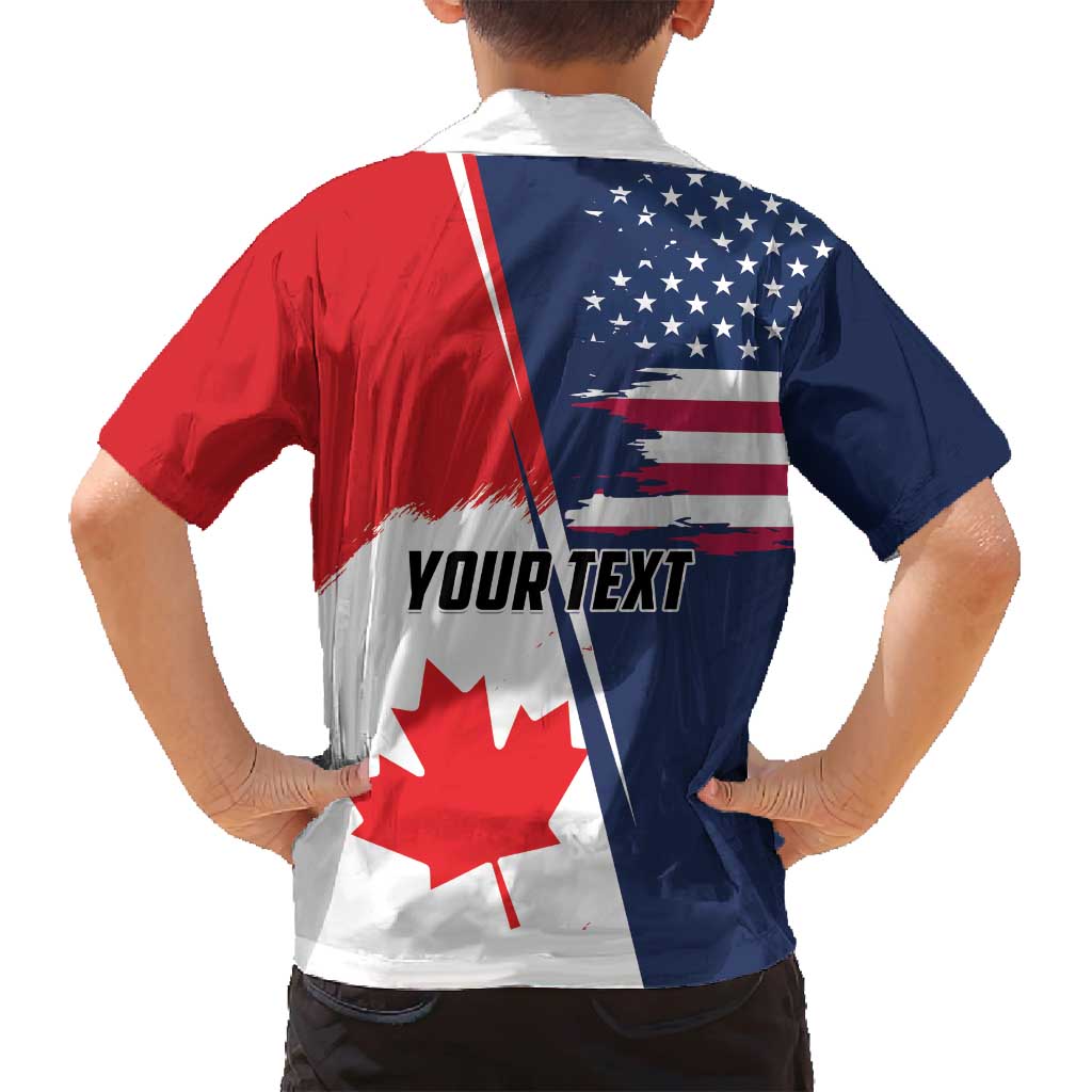 Personalized Canada Goose x USA Band Eagle Faced Off Family Matching Puletasi and Hawaiian Shirt