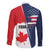 Personalized Canada Goose x USA Band Eagle Faced Off Family Matching Short Sleeve Bodycon Dress and Hawaiian Shirt