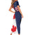 Personalized Canada Goose x USA Band Eagle Faced Off Family Matching Short Sleeve Bodycon Dress and Hawaiian Shirt