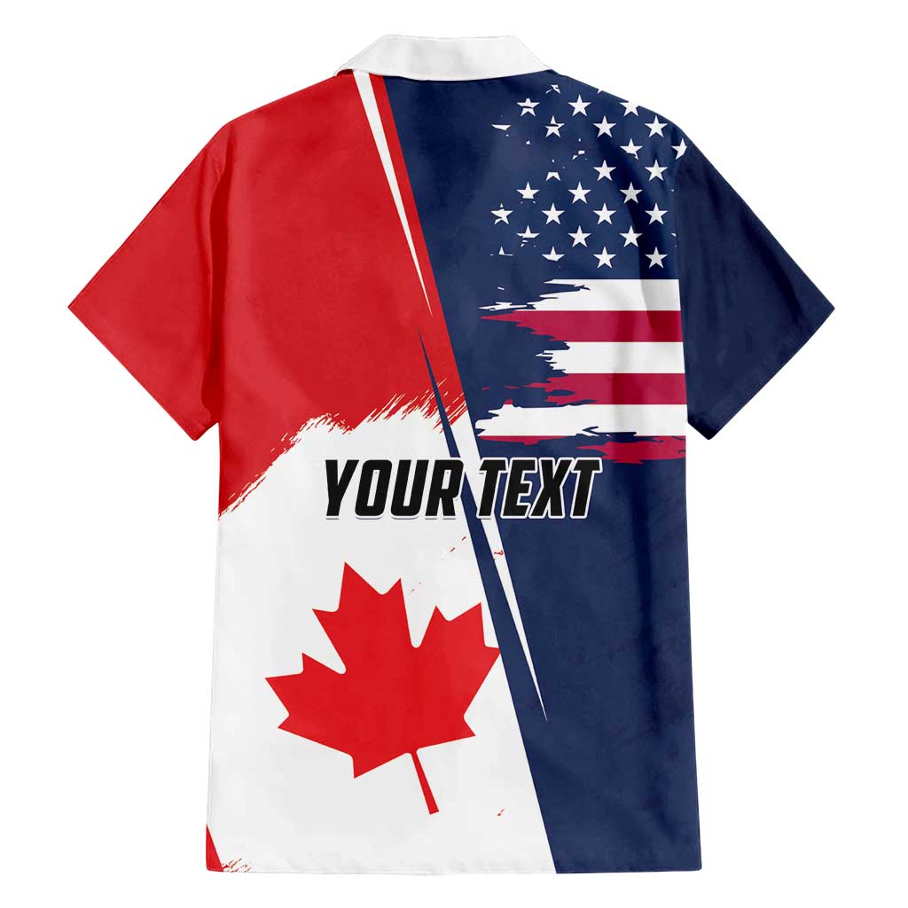 Personalized Canada Goose x USA Band Eagle Faced Off Family Matching Summer Maxi Dress and Hawaiian Shirt