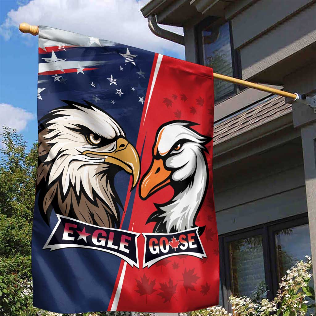 Canada Goose x USA Band Eagle Faced Off Garden Flag