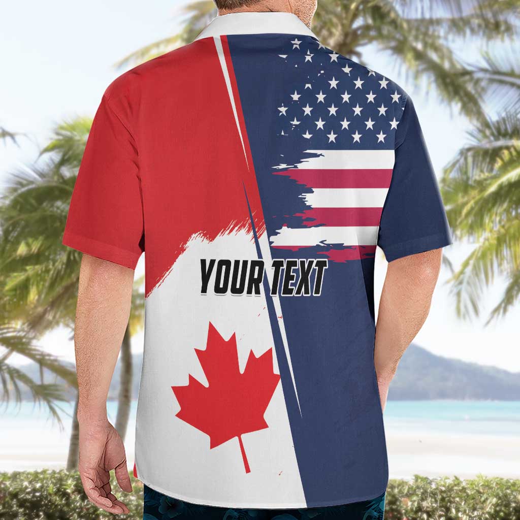 Personalized Canada Goose x USA Band Eagle Faced Off Hawaiian Shirt