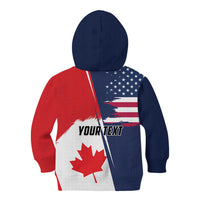Personalized Canada Goose x USA Band Eagle Faced Off Kid Hoodie