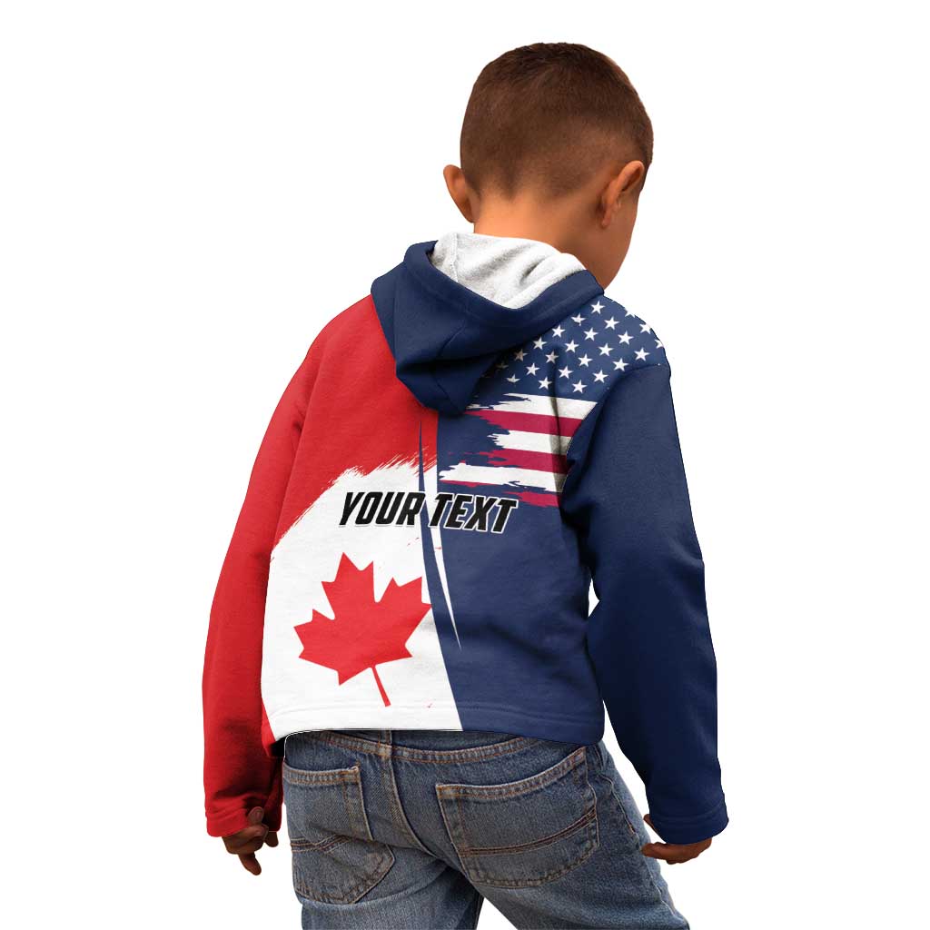 Personalized Canada Goose x USA Band Eagle Faced Off Kid Hoodie