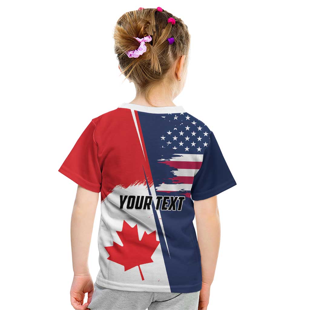 Personalized Canada Goose x USA Band Eagle Faced Off Kid T Shirt