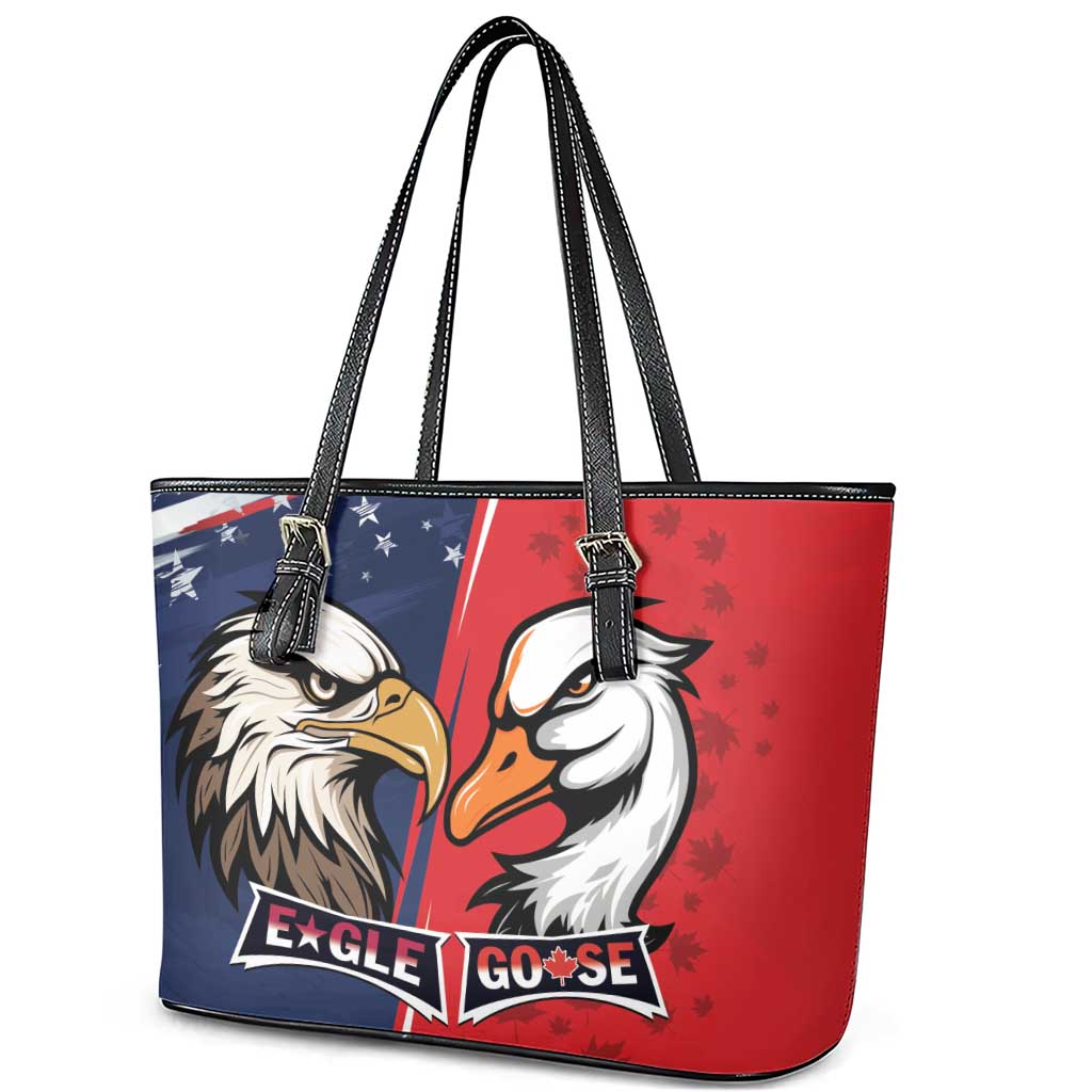 Canada Goose x USA Band Eagle Faced Off Leather Tote Bag