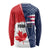 Personalized Canada Goose x USA Band Eagle Faced Off Long Sleeve Shirt