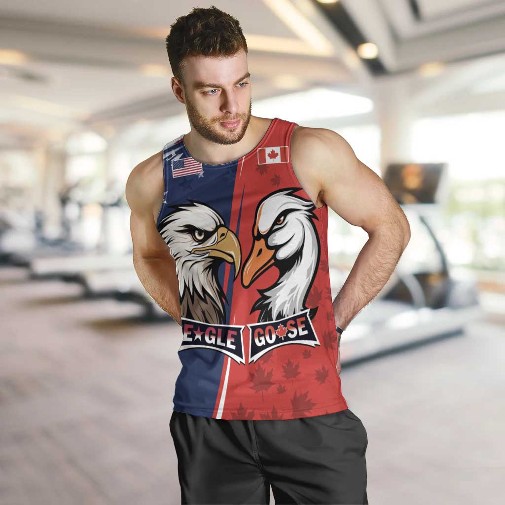 Personalized Canada Goose x USA Band Eagle Faced Off Men Tank Top