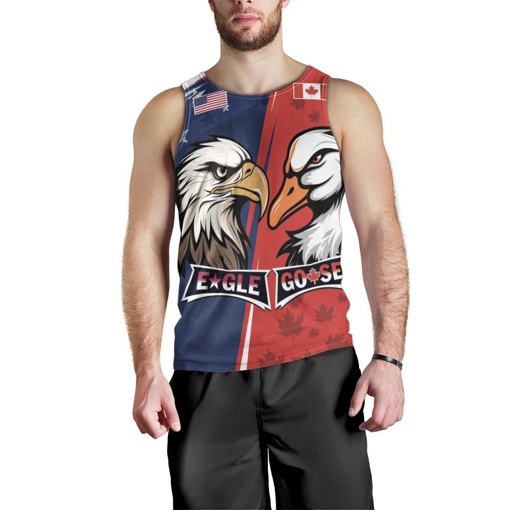Personalized Canada Goose x USA Band Eagle Faced Off Men Tank Top