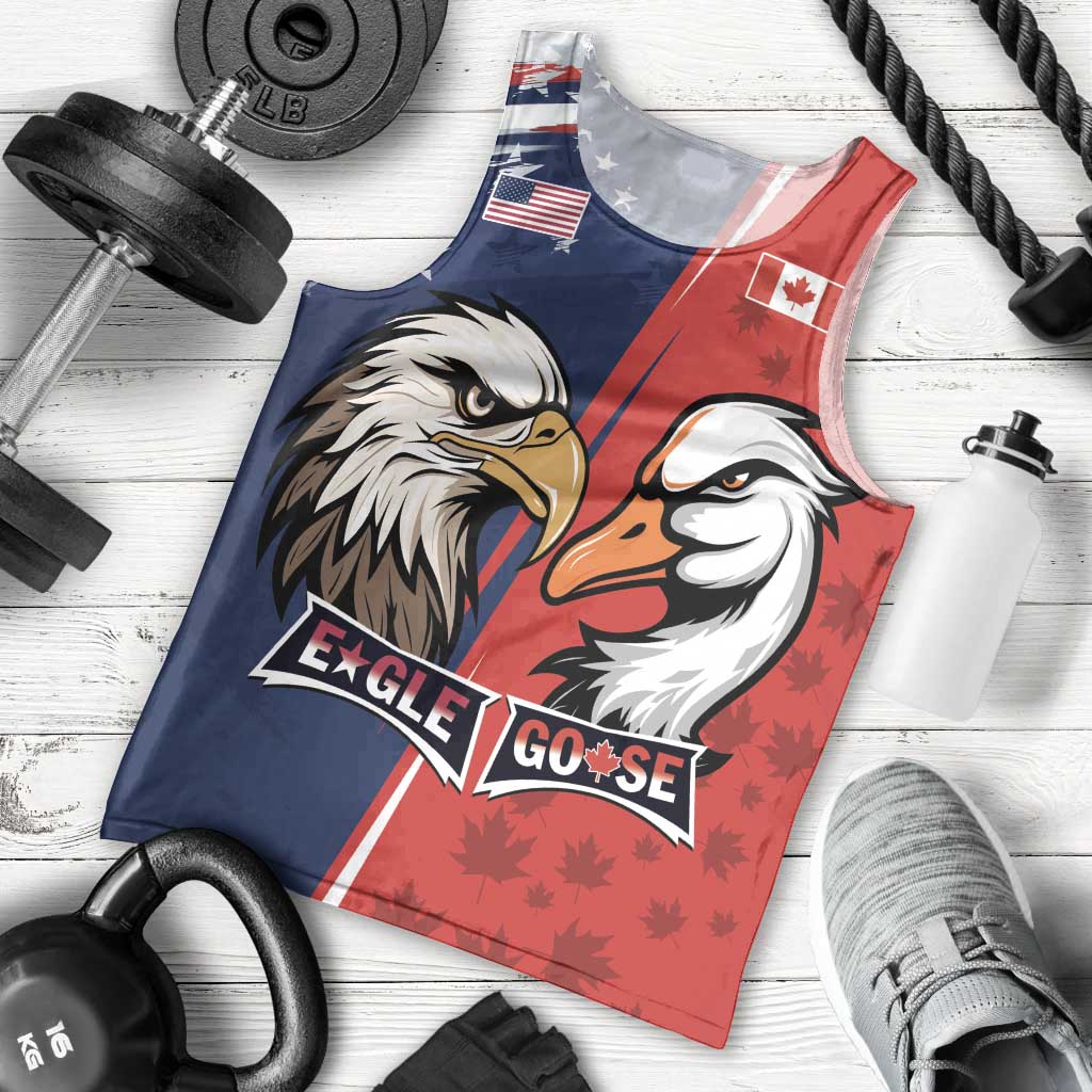 Personalized Canada Goose x USA Band Eagle Faced Off Men Tank Top