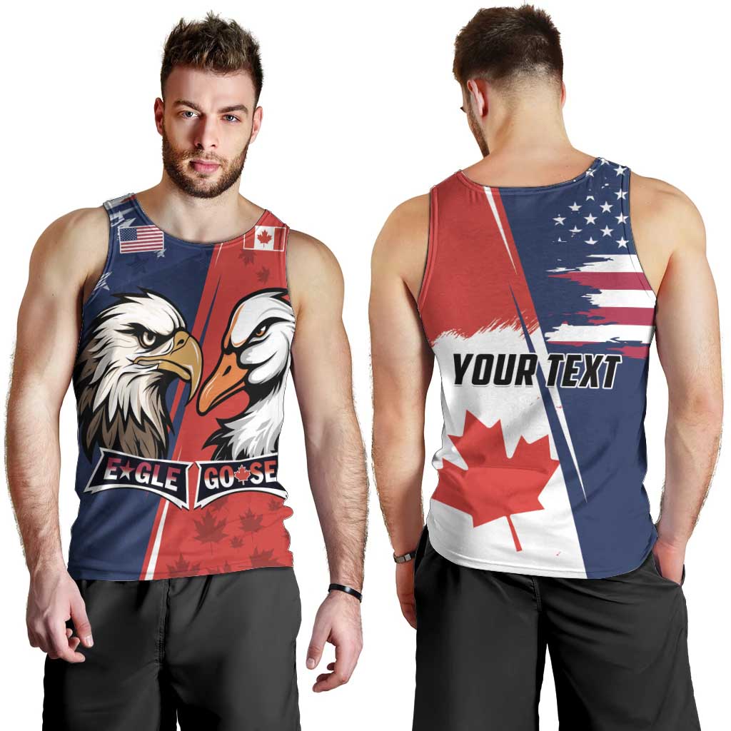 Personalized Canada Goose x USA Band Eagle Faced Off Men Tank Top