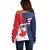 Personalized Canada Goose x USA Band Eagle Faced Off Off Shoulder Sweater