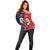 Personalized Canada Goose x USA Band Eagle Faced Off Off Shoulder Sweater