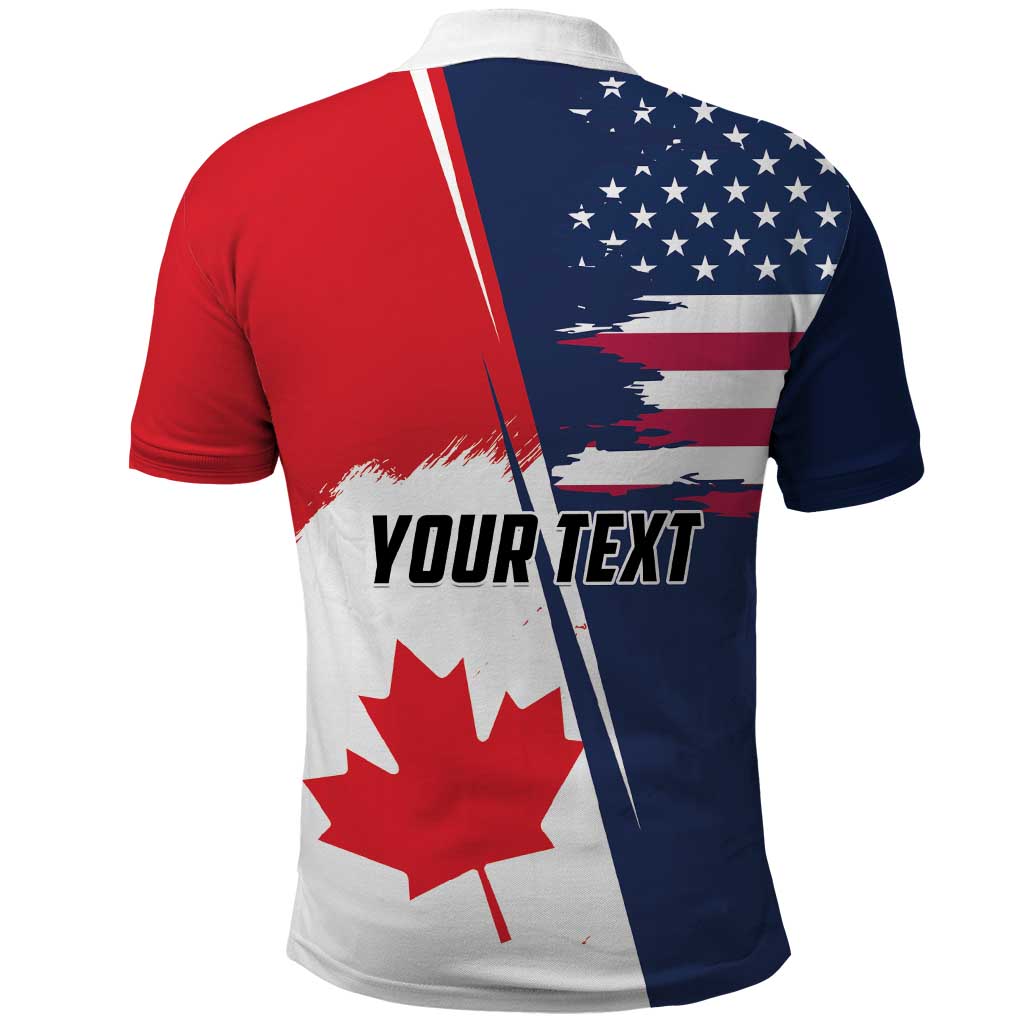 Personalized Canada Goose x USA Band Eagle Faced Off Polo Shirt