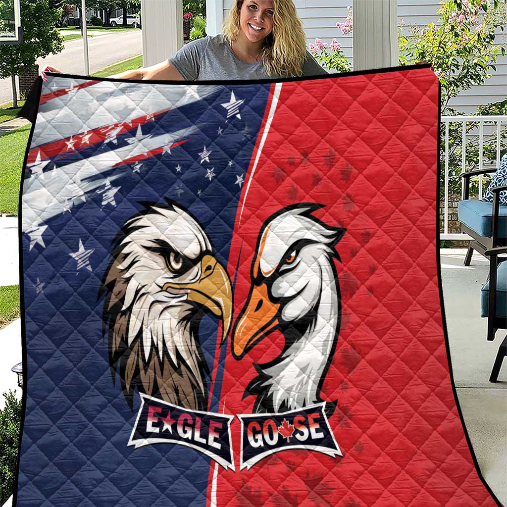 Canada Goose x USA Band Eagle Faced Off Quilt