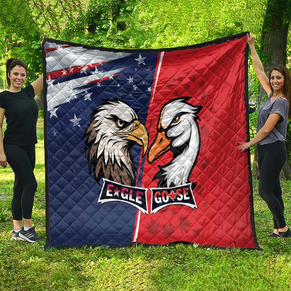 Canada Goose x USA Band Eagle Faced Off Quilt
