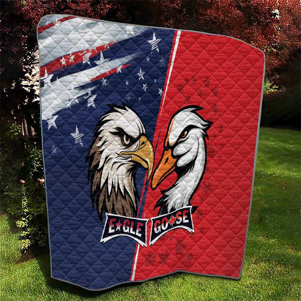 Canada Goose x USA Band Eagle Faced Off Quilt