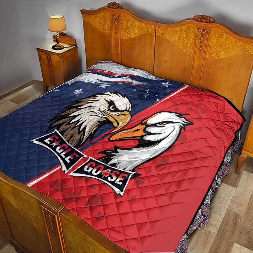 Canada Goose x USA Band Eagle Faced Off Quilt