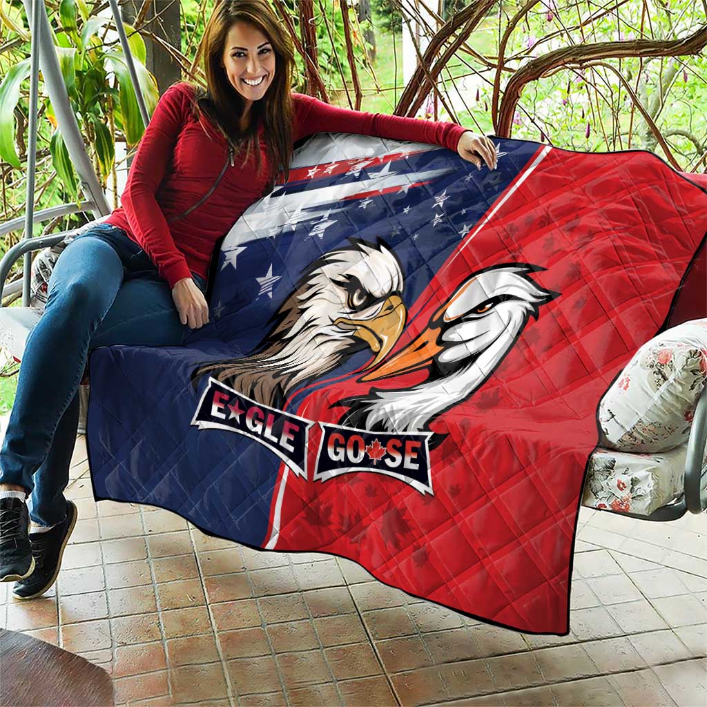 Canada Goose x USA Band Eagle Faced Off Quilt