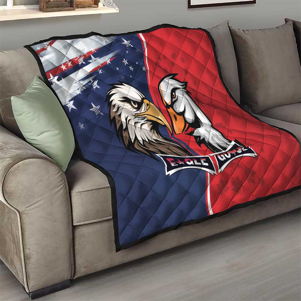 Canada Goose x USA Band Eagle Faced Off Quilt