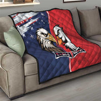 Canada Goose x USA Band Eagle Faced Off Quilt
