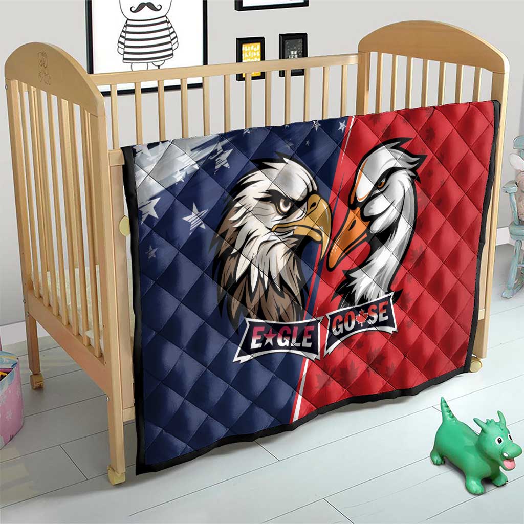 Canada Goose x USA Band Eagle Faced Off Quilt