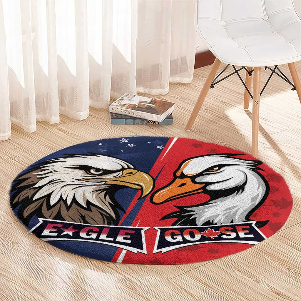 Canada Goose x USA Band Eagle Faced Off Round Carpet