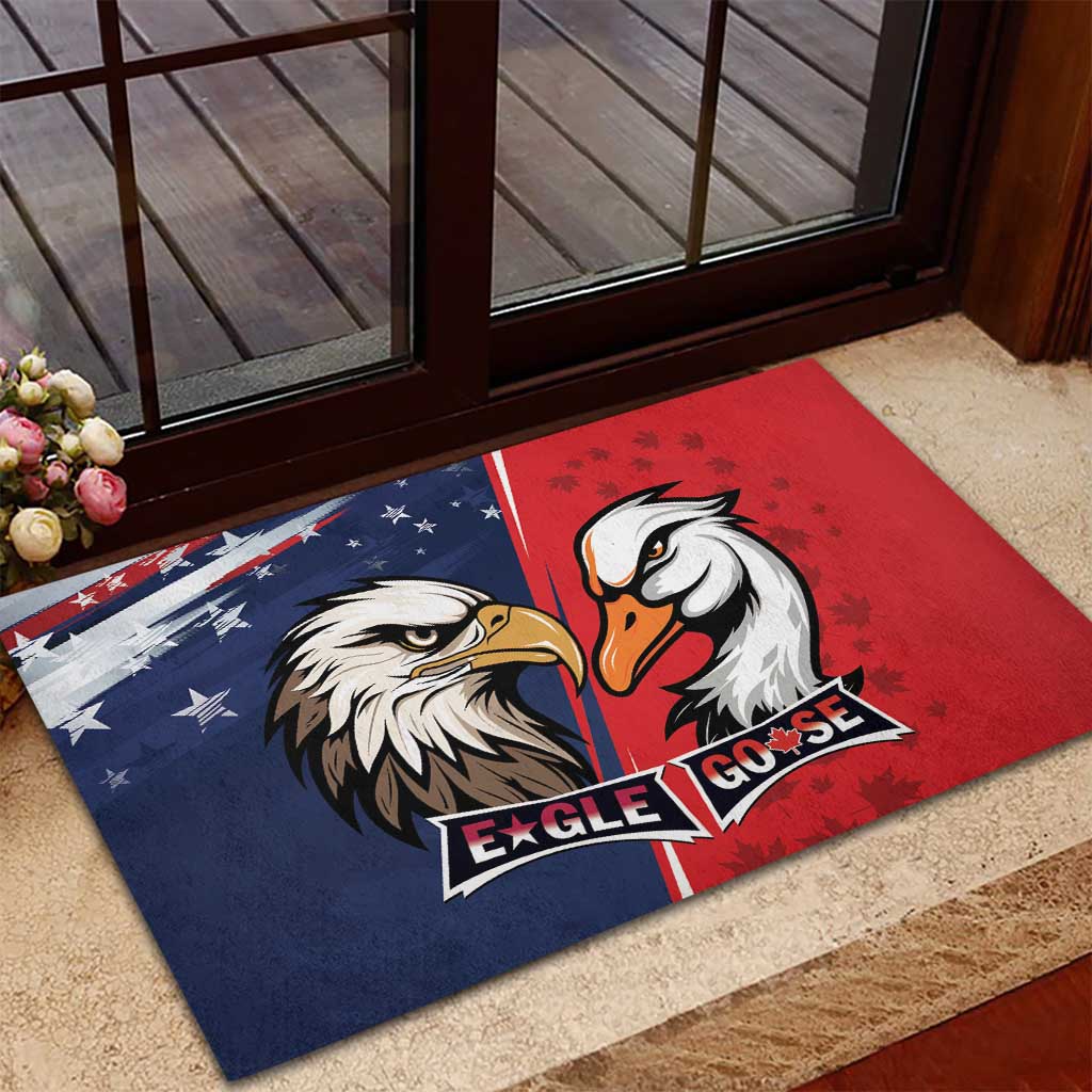 Canada Goose x USA Band Eagle Faced Off Rubber Doormat