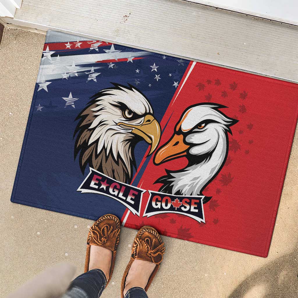 Canada Goose x USA Band Eagle Faced Off Rubber Doormat