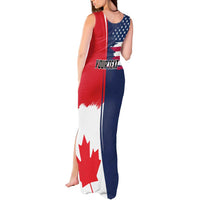 Personalized Canada Goose x USA Band Eagle Faced Off Tank Maxi Dress