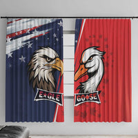 Canada Goose x USA Band Eagle Faced Off Window Curtain